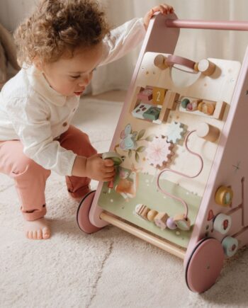 Gåvogn Little Dutch Rosa Træ Sjove Aktiviteter Til Baby 8713291773325