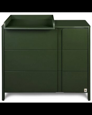 Puslekommode Til Børneværelset Birketræ Mdf H91 B105 D54 Grøn