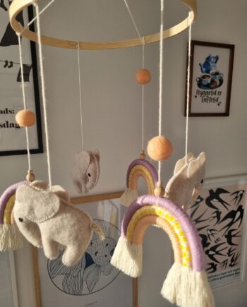 Uro Med Elefanter Gul Lilla